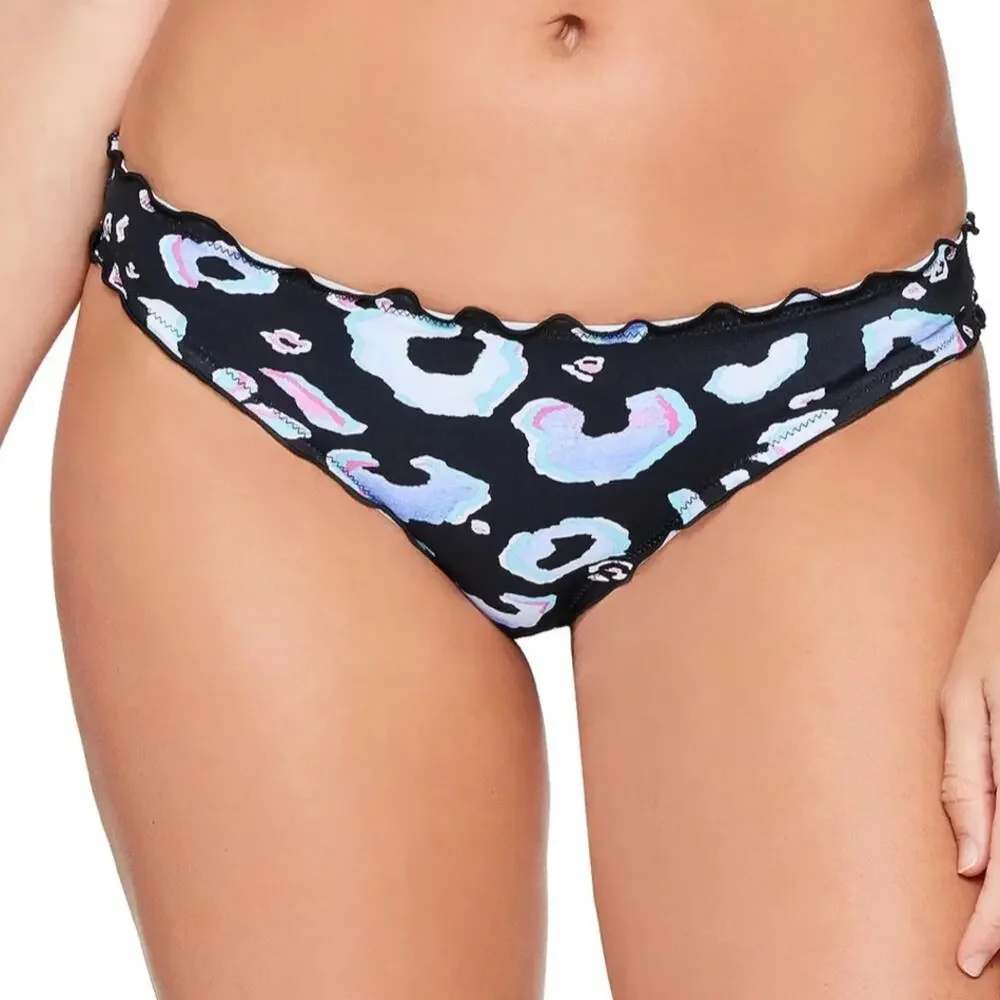 Salt+Cove LEOPARD MULTI Ruffled Bikini Swim Bottom